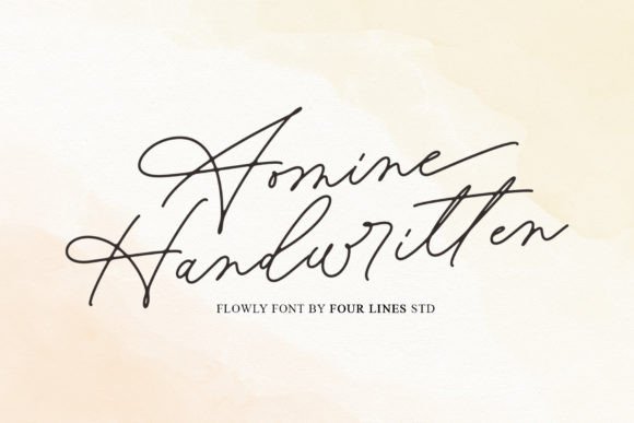 Aomine: Elegant Handwritten Font