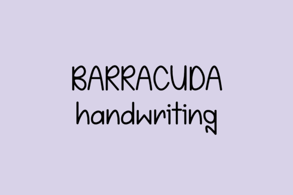 Barracuda: A Fun Handwritten Font