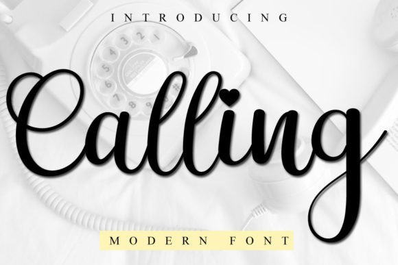 Calling: A Handwritten Font for Web Design