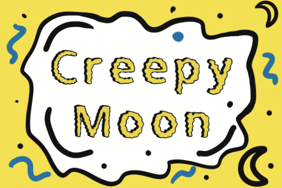 Creepy Moon: A Spooky Font for Creative Projects