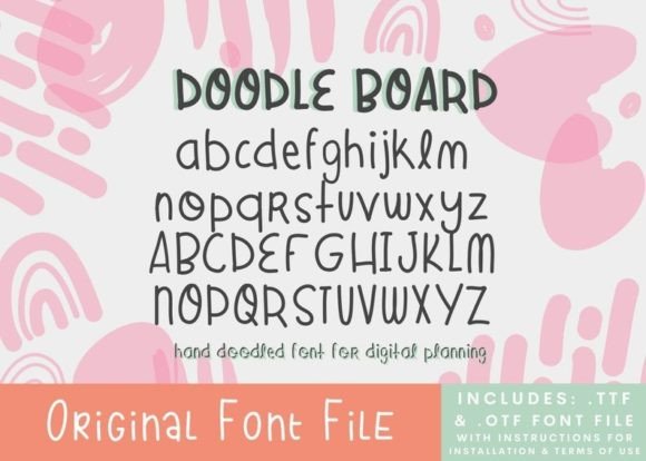 Doodle Board: A Hand-Drawn Typeface for Editorial Warmth