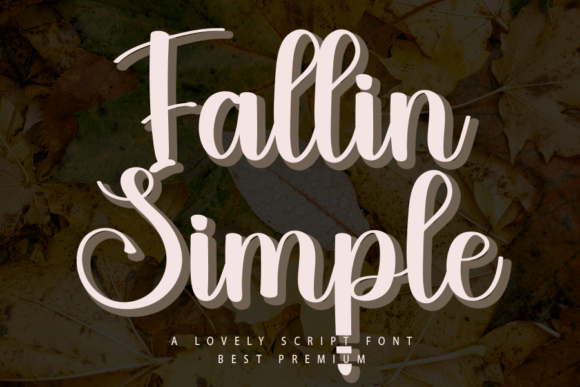 Fallin Simple: A Refined Handwritten Font
