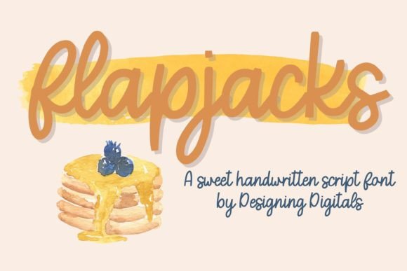 Flapjacks: A Handwritten Script Font