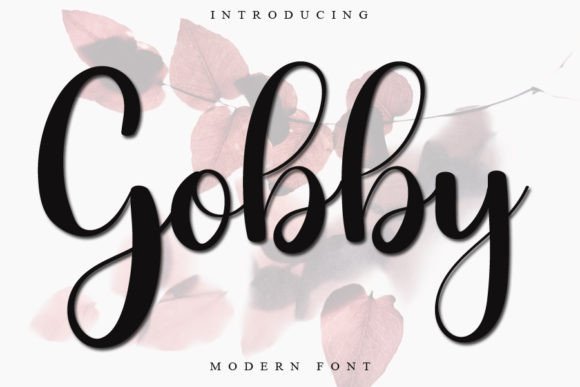 Gobby: Elegant Script Font for Crafters