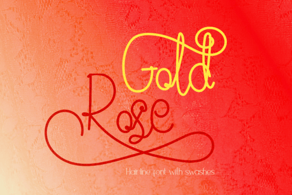 Gold Rose: A Whimsical Font for Business Branding