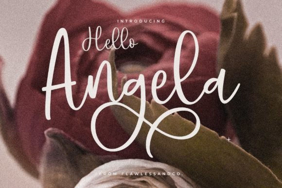 Hello Angela: A Refined Script Font for Web Design