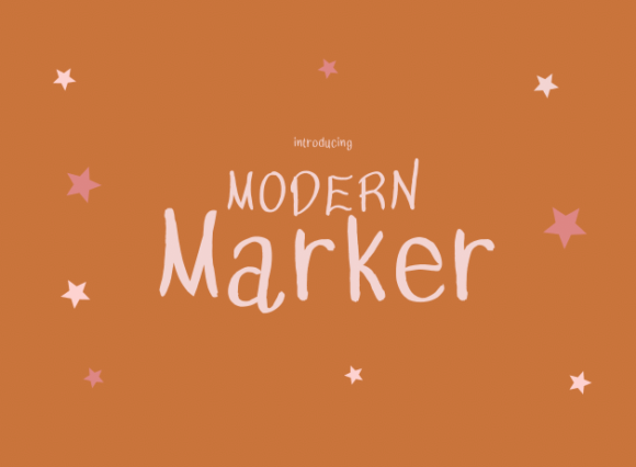 Modern Marker Font for Web Design