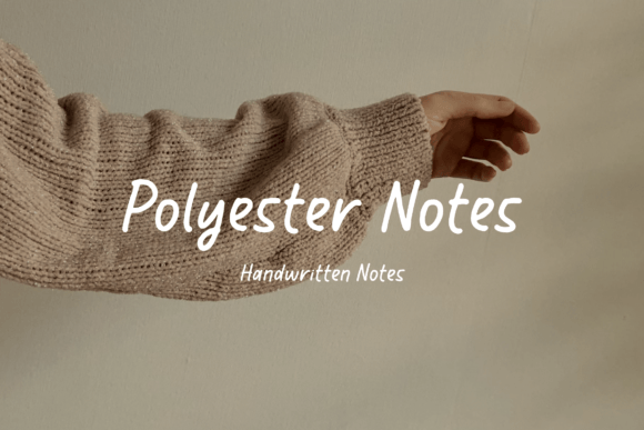 Polyester Notes Font for Web Design