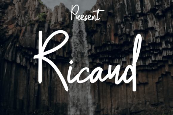 Ricard: A Script Typeface for Modern Marketing
