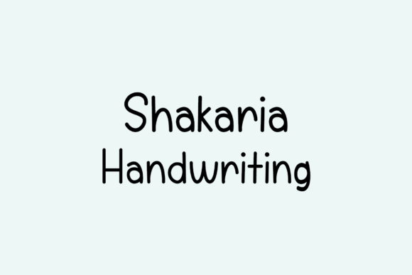 Shakaria: A Fun Handwritten Font