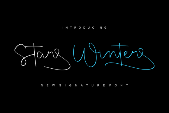 Starwinter: A Handwritten Font for Elegant Design