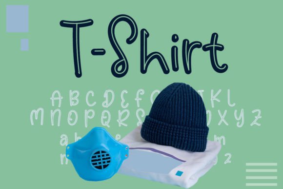 T-shirt: A Handwritten Font for Editorial Design